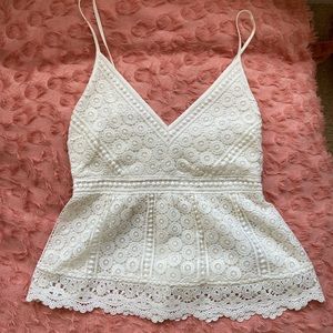 Lace Peplum Top from Abercrombie, Never been worn!